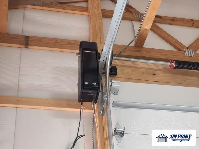 Wall-mount opener installed, photo from one of our jobs